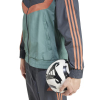adidas Bayern Munich Culturewear Woven Tracksuit Full-Zip 2024-2025 Grey Orange Green