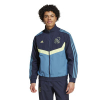adidas Ajax Culturewear Woven Full-Zip Tracksuit 2024-2026 Blue Light Blue Yellow