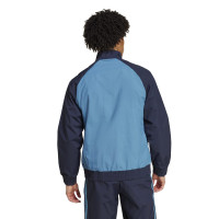 adidas Ajax Culturewear Woven Full-Zip Tracksuit 2024-2026 Blue Light Blue Yellow