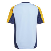 adidas Real Madrid Training Shirt 2024-2025 Kids Light Blue Orange Dark Blue