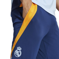 adidas Real Madrid Presentation Tracksuit Full-Zip 2024-2025 Light Blue Dark Blue
