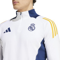 adidas Real Madrid Training sweater 1/4-Zip 2024-2025 White Dark Blue