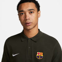 Nike FC Barcelona Polo 2023-2024 Donkergroen Zwart Wit