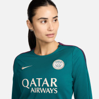 Nike Paris Saint-Germain Strike Trainingstrui 2024-2025 Dames Groen Paars Wit Goud