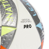 adidas UEFA Nations League Pro Voetbal Maat 5 Wit Zilver Oranje
