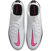 Nike Phantom GT Academy DF Gras / Kunstgras Voetbalschoenen (MG) Wit Zwart Roze
