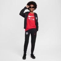 Nike Paris Saint-Germain Tech Fleece Tracksuit 2024-2025 Kids Black Anthracite Red