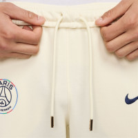 Nike Paris Saint-Germain Club Sweat Pants 2024-2025 Beige Dark Blue