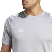 adidas Tiro 24 Trainingsshirt Lichtgrijs Wit