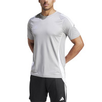 adidas Tiro 24 Trainingsshirt Lichtgrijs Wit