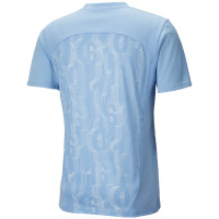 PUMA Manchester City Pre-Match Training Shirt 2024-2025 Light Blue White