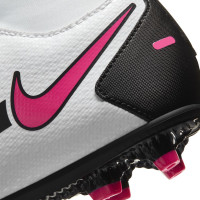 Nike PHANTOM GT Club DF Gras/Kunstgras Voetbalschoenen (MG) Kids Wit Roze Zwart