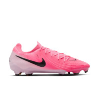 Nike Phantom GX II Pro Gras Football Shoes (FG) Hot Pink Light Pink Black
