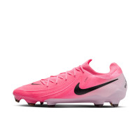 Nike Phantom GX II Pro Gras Football Shoes (FG) Hot Pink Light Pink Black