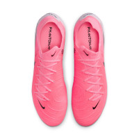 Nike Phantom GX II Pro Gras Football Shoes (FG) Hot Pink Light Pink Black