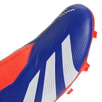 adidas Predator League Laceless Grass Football Shoes (FG) Kids Blue White Red