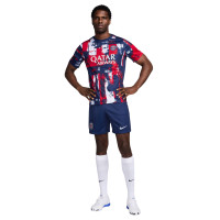 Nike Paris Saint-Germain Pre-Match Trainingsshirt 2024-2025 Donkerblauw Rood