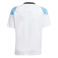 adidas Messi Kids Training Shirt Light Blue White Black Gold