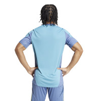 adidas Ajax Training Shirt 2024-2025 Light Blue Blue Yellow