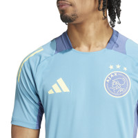 adidas Ajax Training Shirt 2024-2025 Light Blue Blue Yellow