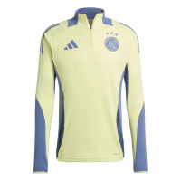 adidas Ajax Trainingspak 1/4-Zip 2024-2025 Geel Blauw