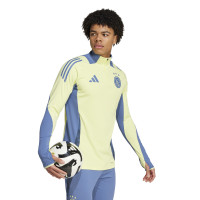 adidas Ajax Trainingspak 1/4-Zip 2024-2025 Geel Blauw