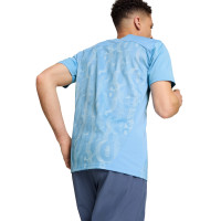 PUMA Manchester City Pre-Match Training Shirt 2024-2025 Light Blue White