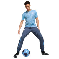 PUMA Manchester City Pre-Match Training Shirt 2024-2025 Light Blue White