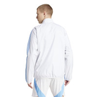 adidas Argentina Anthem Reversible Training Jacket 2024-2026 White Blue Light Blue Gold