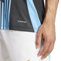 adidas Argentina Pre-Match Training Shirt 2024-2026 Black Light Blue Gold
