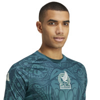 adidas Mexico Pre-Match Training Shirt 2024-2026 Green White