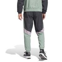 adidas Real Madrid Culturewear Woven Tracksuit Full-Zip 2024-2025 Dark Grey Green Purple