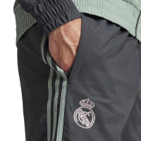 adidas Real Madrid Culturewear Woven Tracksuit Full-Zip 2024-2025 Dark Grey Green Purple