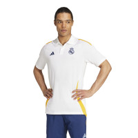 adidas Real Madrid Polo Summer Set 2024-2025 White Dark Blue Yellow