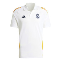 adidas Real Madrid Polo Summer Set 2024-2025 White Dark Blue Yellow