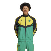 adidas Jamaica Culturewear Trainingsjack Woven 2024-2026 Groen Geel Zwart