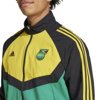 adidas Jamaica Culturewear Trainingspak Woven Full-Zip 2024-2026 Groen Geel Zwart