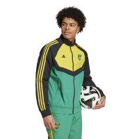 adidas Jamaica Culturewear Trainingsjack Woven 2024-2026 Groen Geel Zwart
