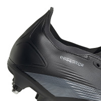 adidas Predator League Iron Nop Football Shoes (SG) Black Grey