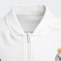 adidas Real Madrid Z.N.E. Trainingsjack 2018-2019 Kids Cream White Black