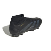 adidas Predator League Laceless Grass Football Shoes (FG) Black Grey Gold