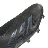 adidas Predator League Laceless Grass Football Shoes (FG) Black Grey Gold