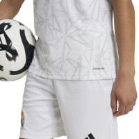 adidas Real Madrid Pre-Match Training Shirt 2024-2025 Kids White Grey
