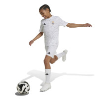 adidas Real Madrid Pre-Match Training Shirt 2024-2025 Kids White Grey