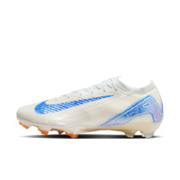 Nike Zoom Mercurial Vapor 16 Elite Gras Voetbalschoenen (FG) Wit Blauw Oranje