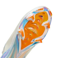 Nike Zoom Mercurial Vapor 16 Elite Gras Voetbalschoenen (FG) Wit Blauw Oranje