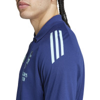 adidas Arsenal Polo 2024-2025 Donkerblauw Lichtblauw