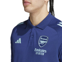 adidas Arsenal Polo 2024-2025 Donkerblauw Lichtblauw
