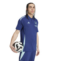 adidas Arsenal Polo 2024-2025 Donkerblauw Lichtblauw