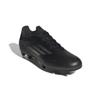 adidas F50 League Iron Nop Football Shoes (SG) Black Grey Gold